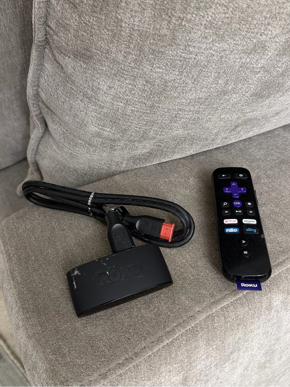 Roku Express 4K+ 3941X Streaming Box Black HDR WiFi HDMI W/ Remote And Cables